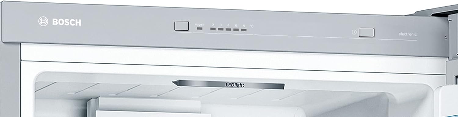 Bosch KGV33VLEAS - Réfrigérateur combiné pose libre - Série 4 - 288L - Froid brassé - L 60cm x H 176cm - Inox