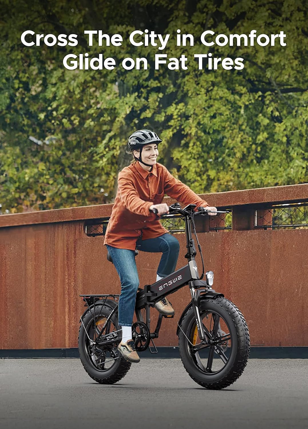 EP-2 Pro Vélo électrique Pliable 20 × 4.0 Fat Bike Electrique 7 Vitesses avec Batterie Amovible 48V 13Ah Autonomie 120km Tout-Terrain & VTT & Plage & Neige -